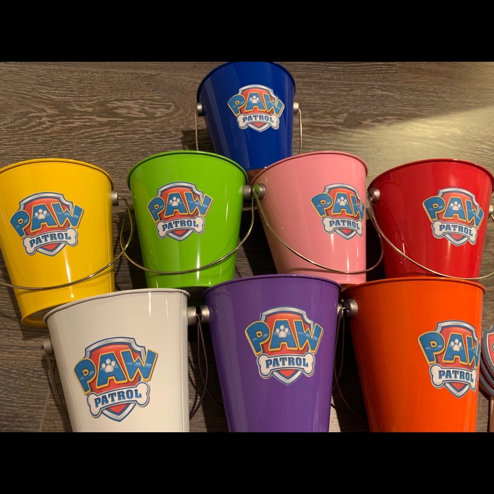 Paw patrol centerpiece tins
